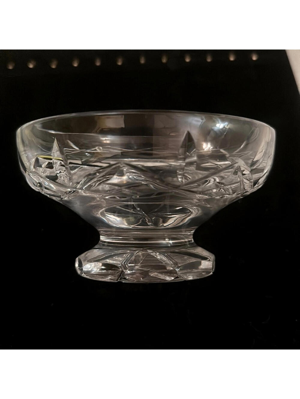 Vintage Waterford Crystal Lismore 5” footed bowl